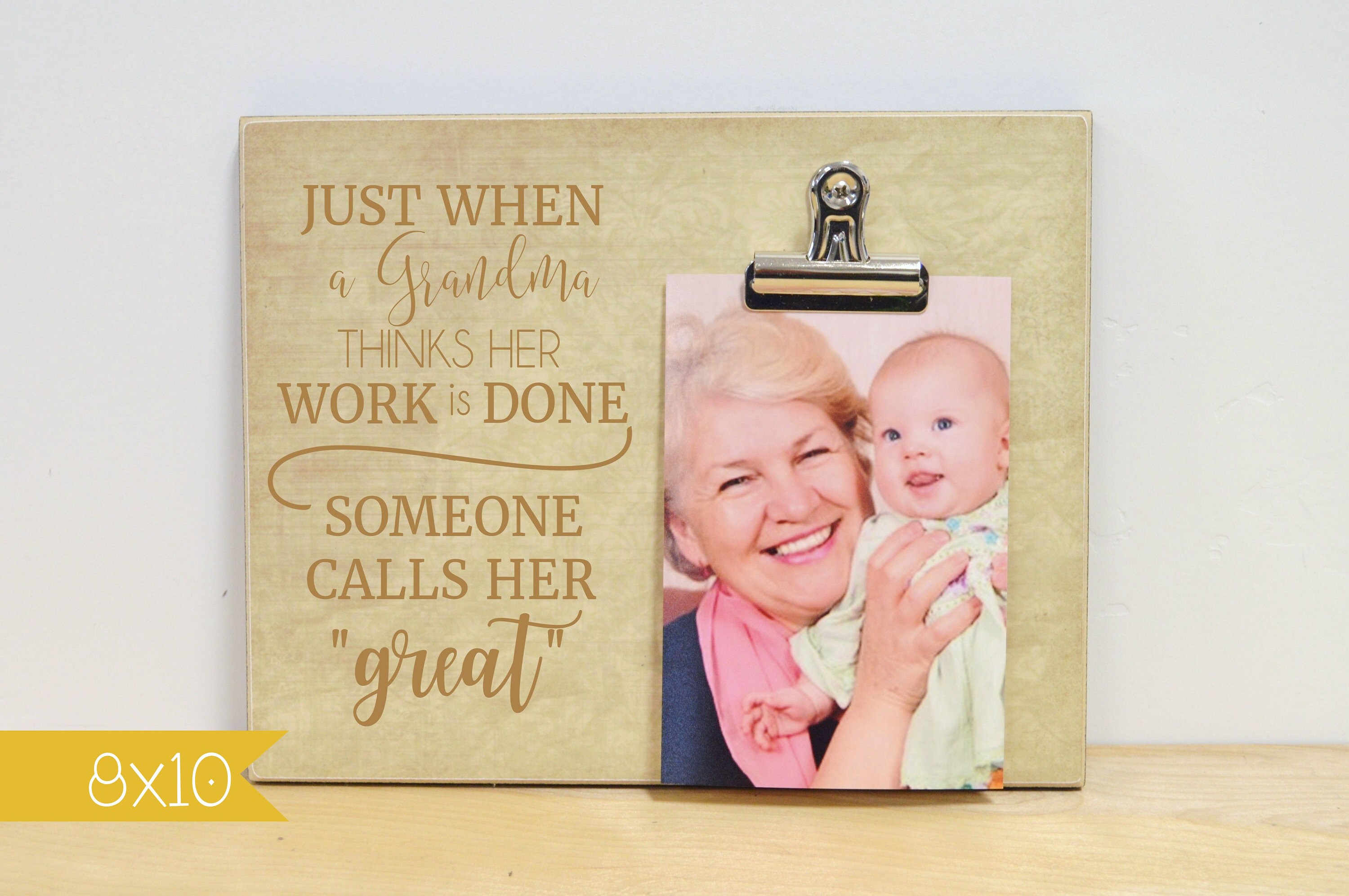 Grandparents Photo Frame Gift For Great Grandparents Etsy