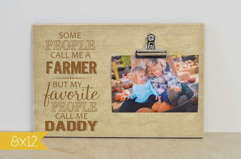 Farmer Picture Frame Gift For Farmer Father's Day Gift Etsy