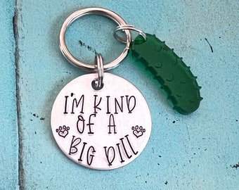 pickle shaped dog tag