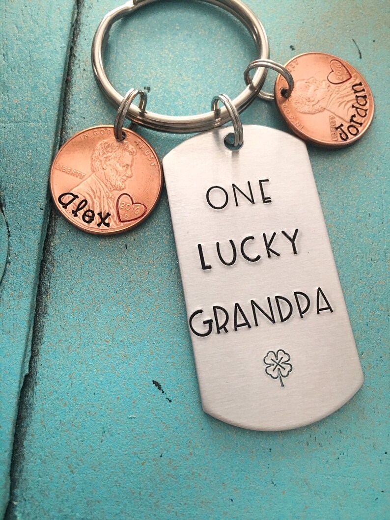 Download Personalized Grandpa Keychain Fathers Day Gift For Grandpa Etsy