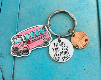 End of Year Bus Driver Keychain Bus Driver Gift Bus Keyring - Etsy