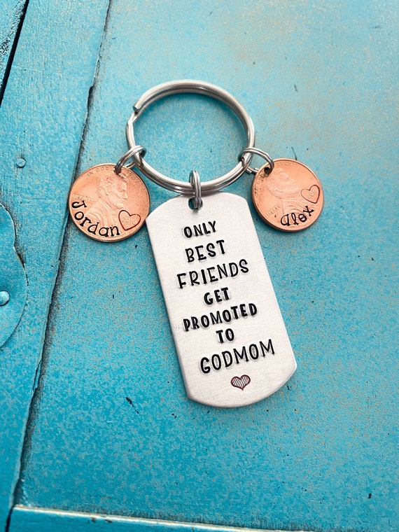 Personalized Godmother Christmas Gift Godmom Hand Stamped - Etsy