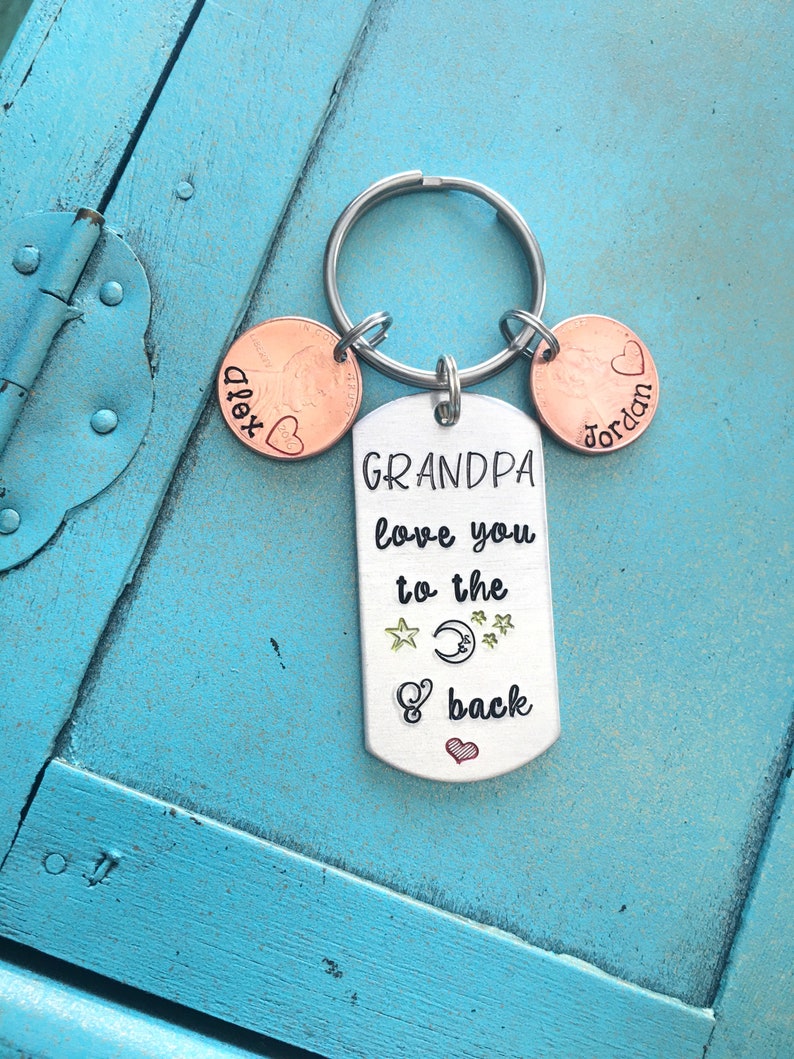 Download Fathers Day Gift For Pop Grandpa Keychain Love You To The Etsy