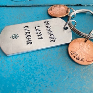 Porte-clés grand-père, cadeau de fête des pères pour grand-père, cadeau personnalisé papa pour lui, cadeau d'anniversaire grand-père, des petits-enfants image 3