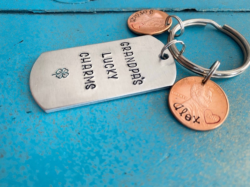 Porte-clés grand-père, cadeau de fête des pères pour grand-père, cadeau personnalisé papa pour lui, cadeau d'anniversaire grand-père, des petits-enfants image 3