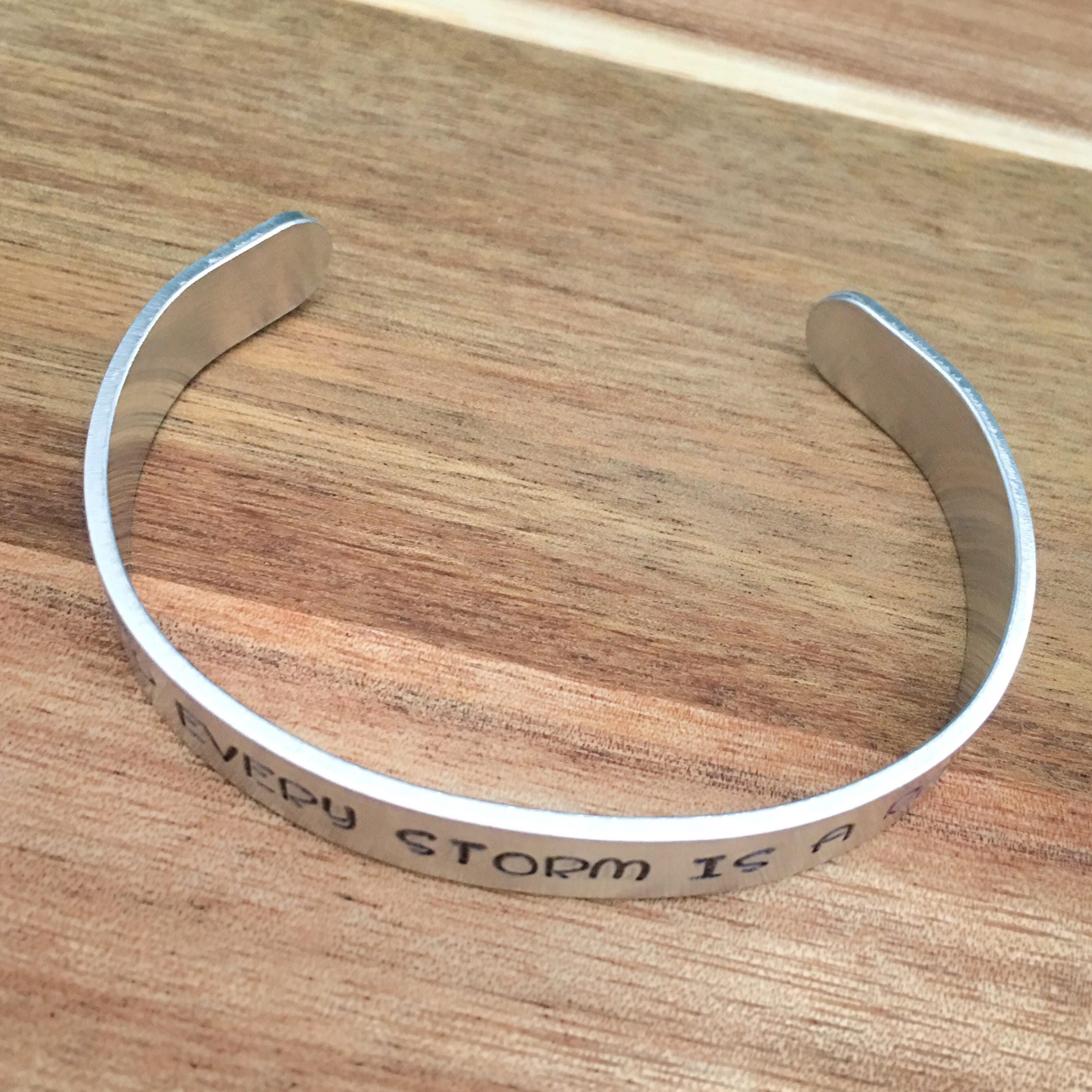 Rainbow Baby Gift Baby Loss Jewelry Rainbow Cuff Bracelet Etsy