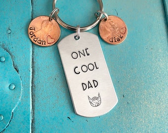 Custom Cut 3d Wooden Keychain For Father's Day,gift For Dad,gift For Him,father's Day Gift,handsome Dad,charismatic Dad,dad Who Loves Cars