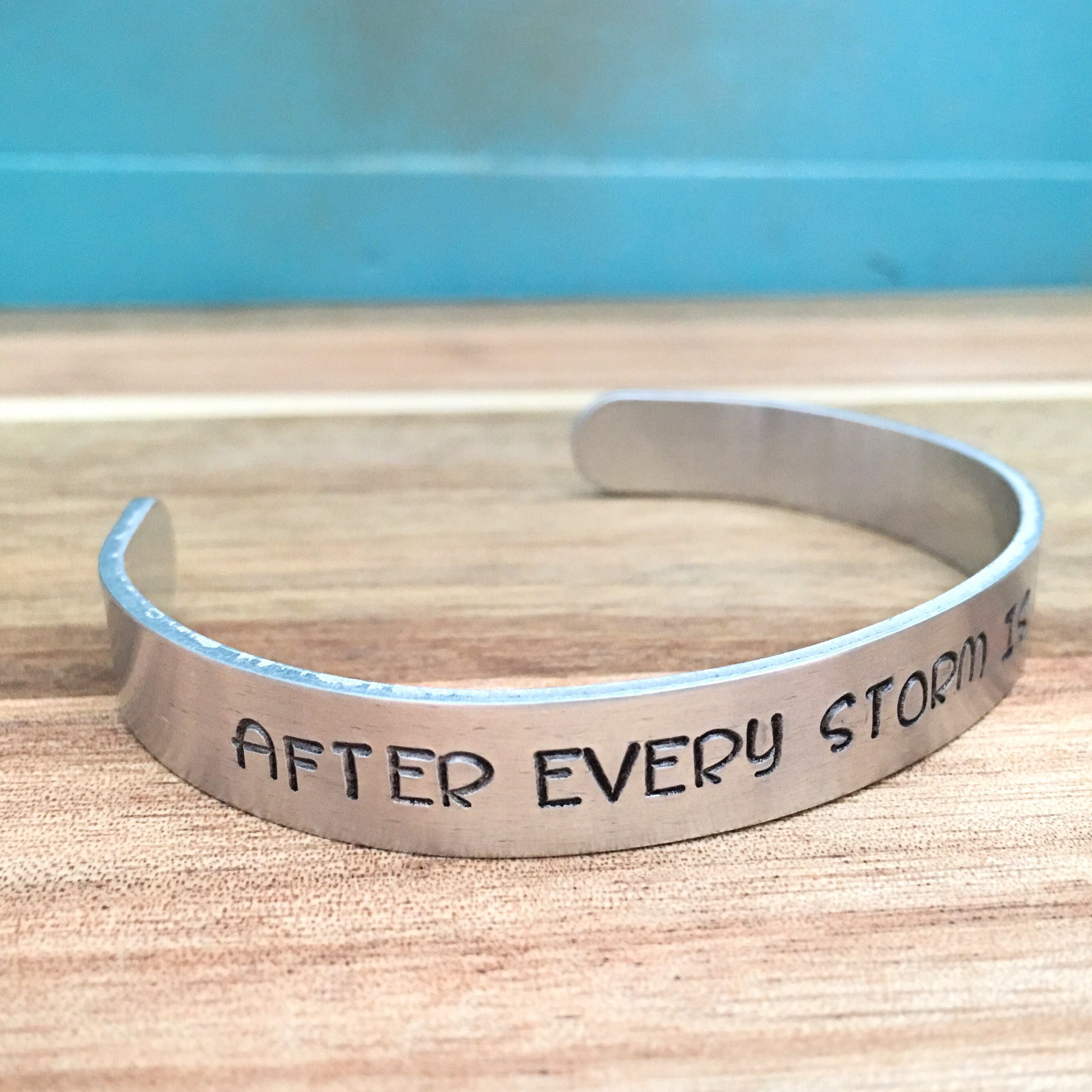 Rainbow Baby Gift Baby Loss Jewelry Rainbow Cuff Bracelet Etsy