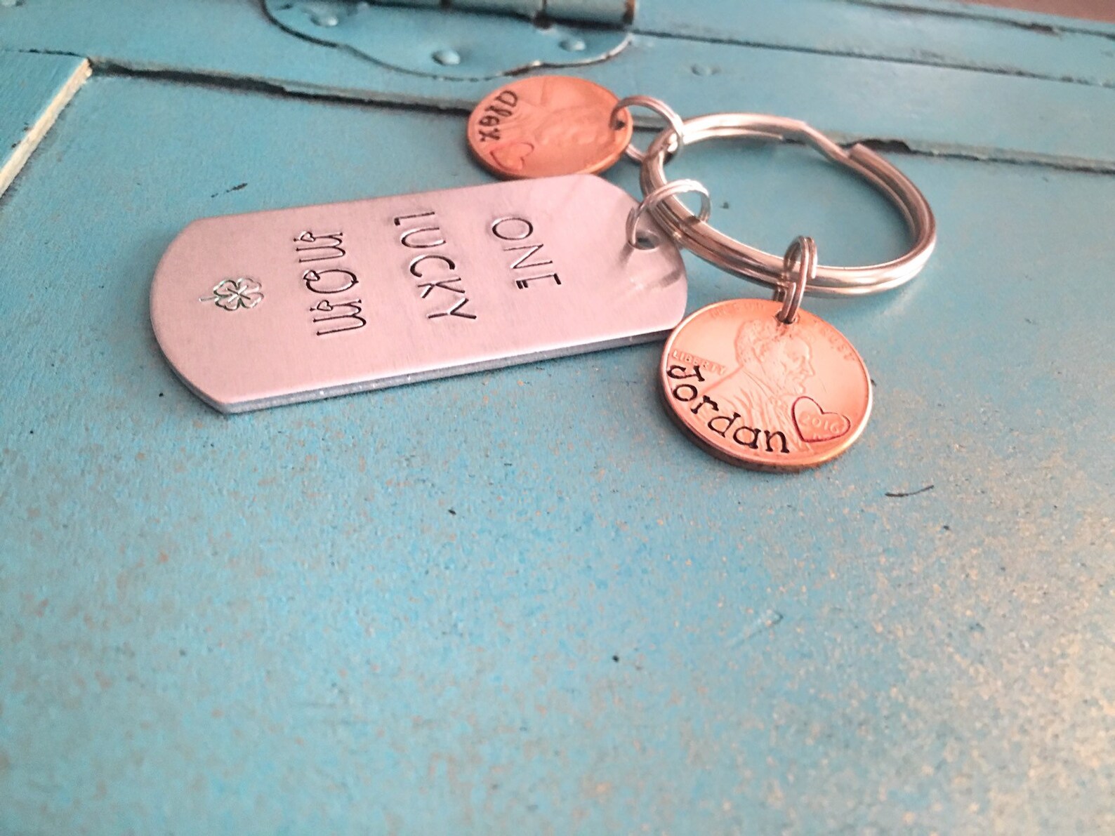 Personalized Mom Keychain Mothers Day Gift Hand Stamped Mama Etsy