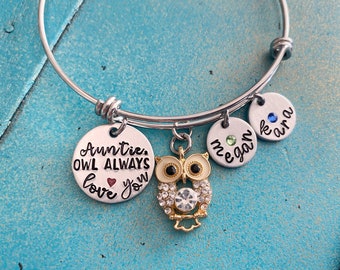 Delicacy jewellery，pure handmade LOVE OWL bracelet,Dome glass jewelry