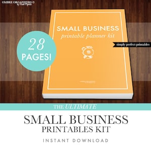 Small Business Planner Printables Kit - PDF - Letter Size