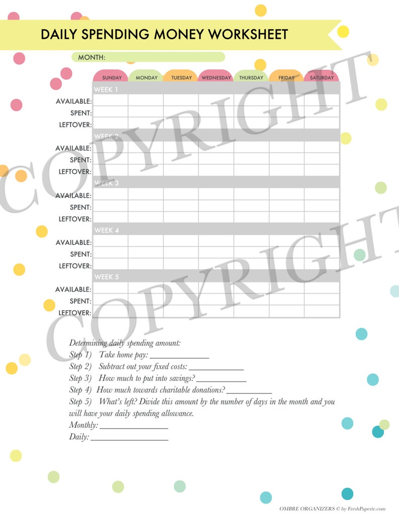 Personal Finance Organizer Printables Complete Kit Instant Etsy