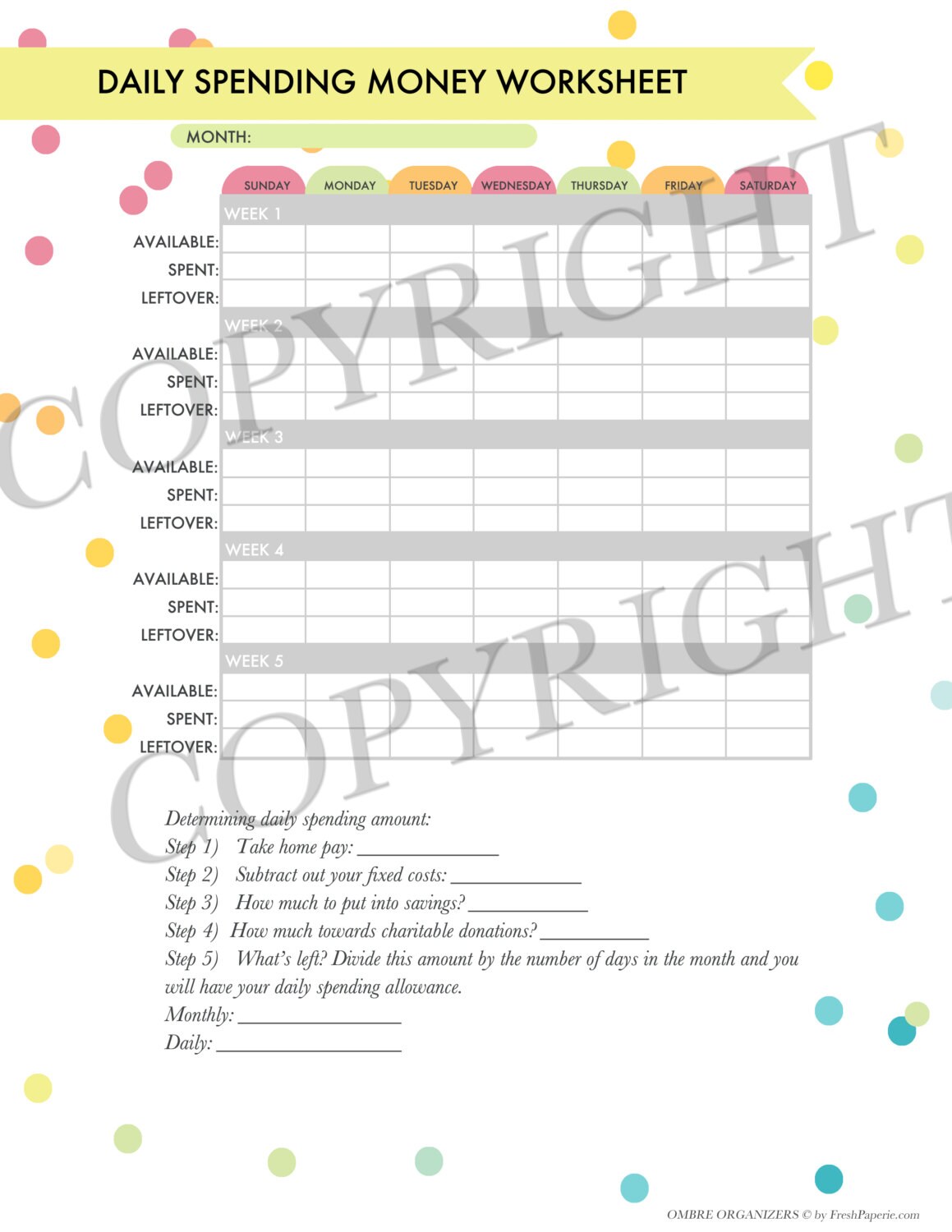 Personal Finance Organizer Printables Complete Kit Instant Etsy