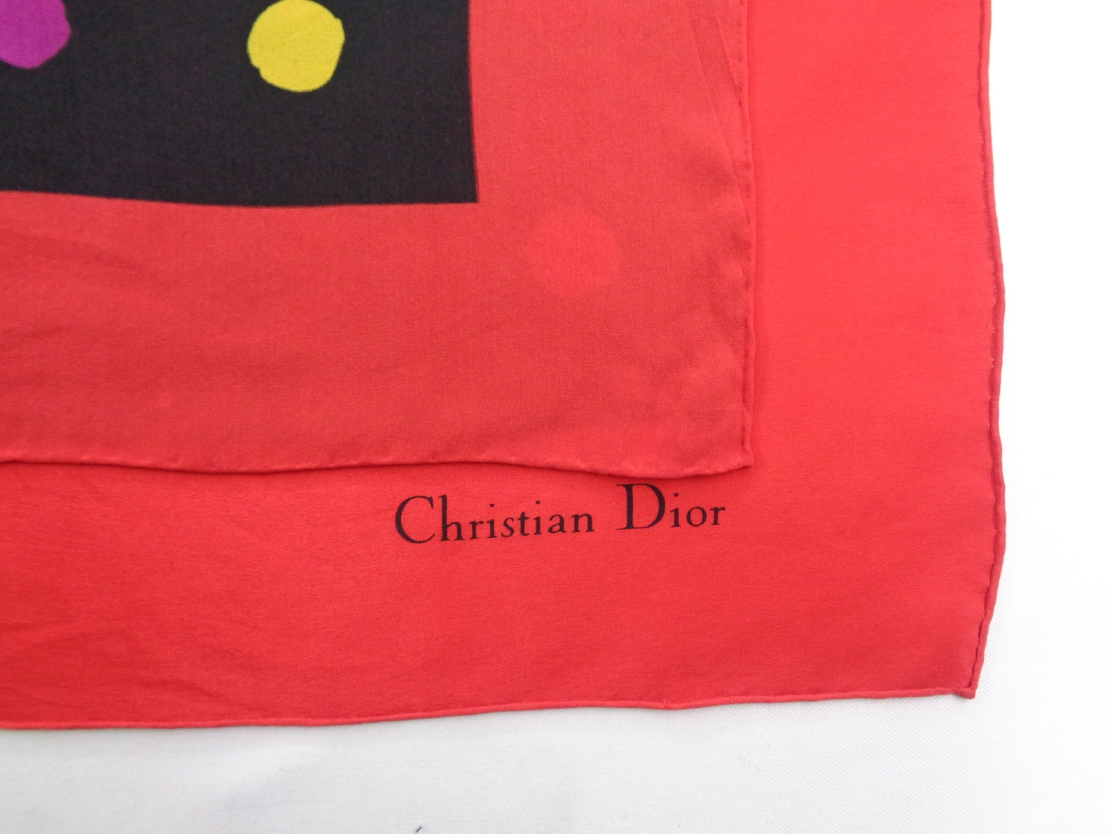 Christian Dior Scarf Vintage Christian Dior Silk Scarf | Etsy