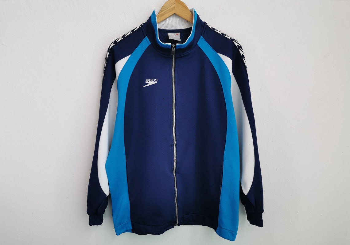 Speedo Jacket Vintage Size Jaspo L Speedo Track Jacket Speedo Etsy