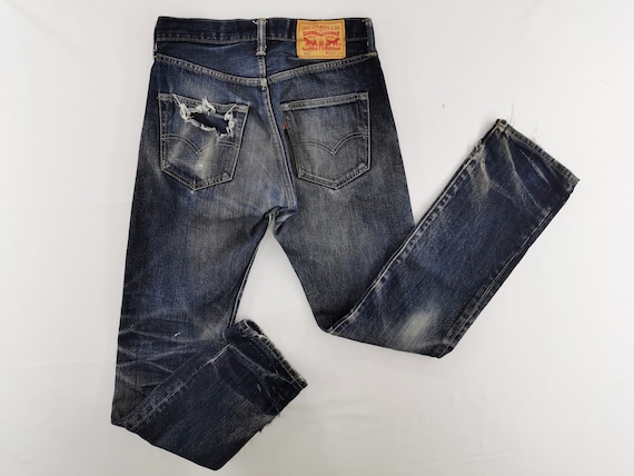 Levis 501 Jeans Distressed Size 28 Levis 501 Denim