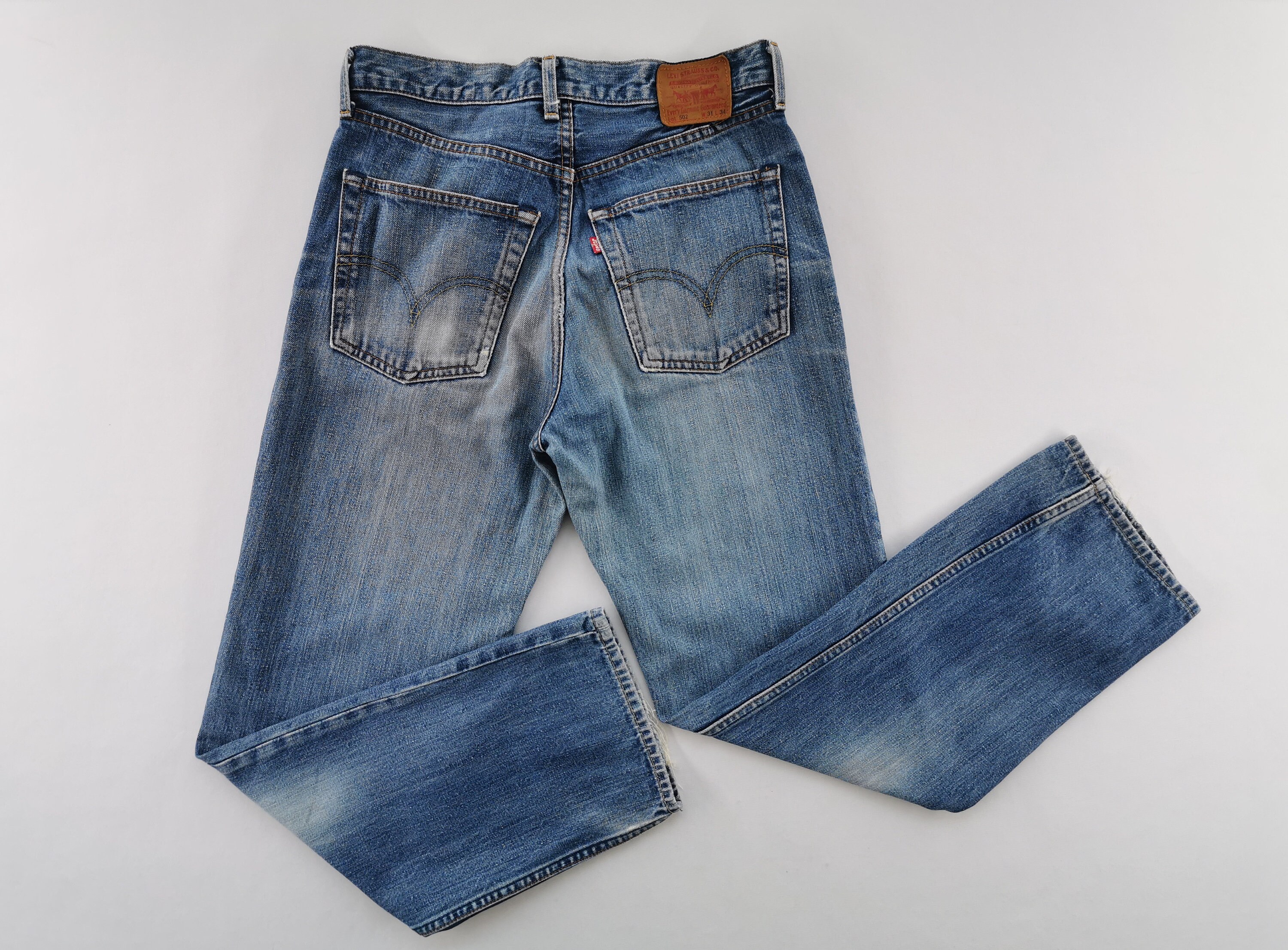 Levis 502 Jeans Distressed Vintage Size 