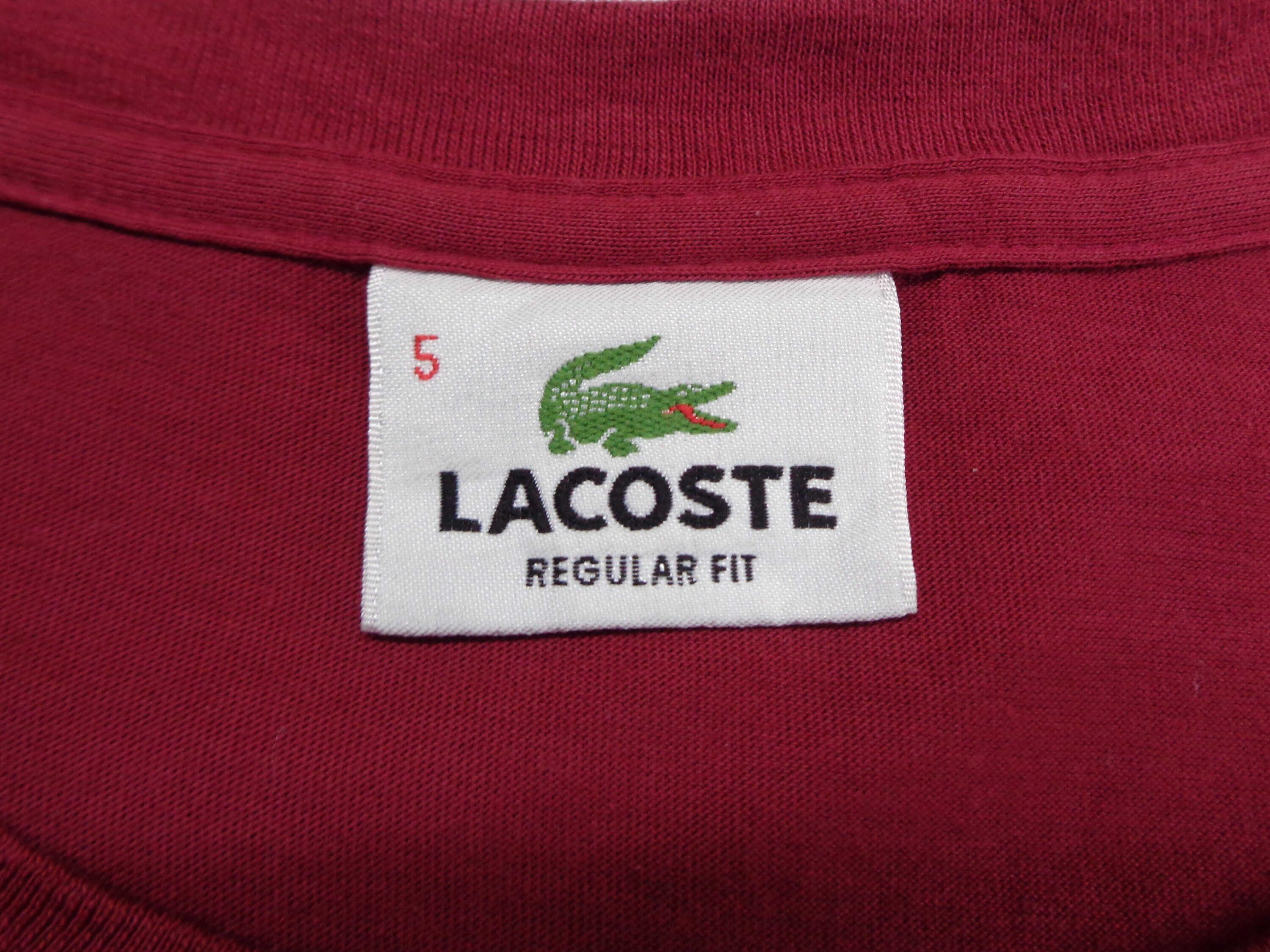 Lacoste Shirt Size 5 Lacoste T Shirt Lacoste Big Logo Tee T | Etsy