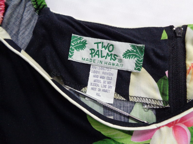 Two Palms Dress Vintage Two Palms Dress Vintage Two Palms Made In Hawaii Women Floral Hawaiian Dress Size Women XL