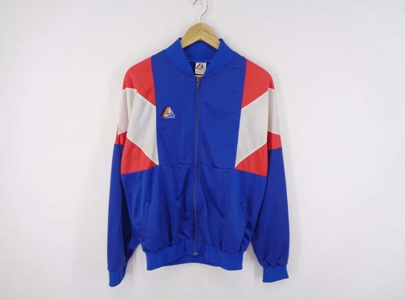 Schwarzenbach Jacket Vintage Schwarzenbach Track Jacket Schwarzenbach Vintage West Germany Colorblock Activewear Size XL