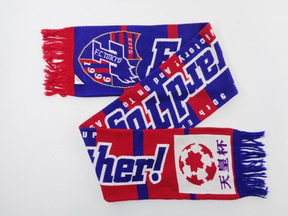 Fc Tokyo Football Club Scarf Fc Tokyo Wool Muffler Fc Tokyo Etsy
