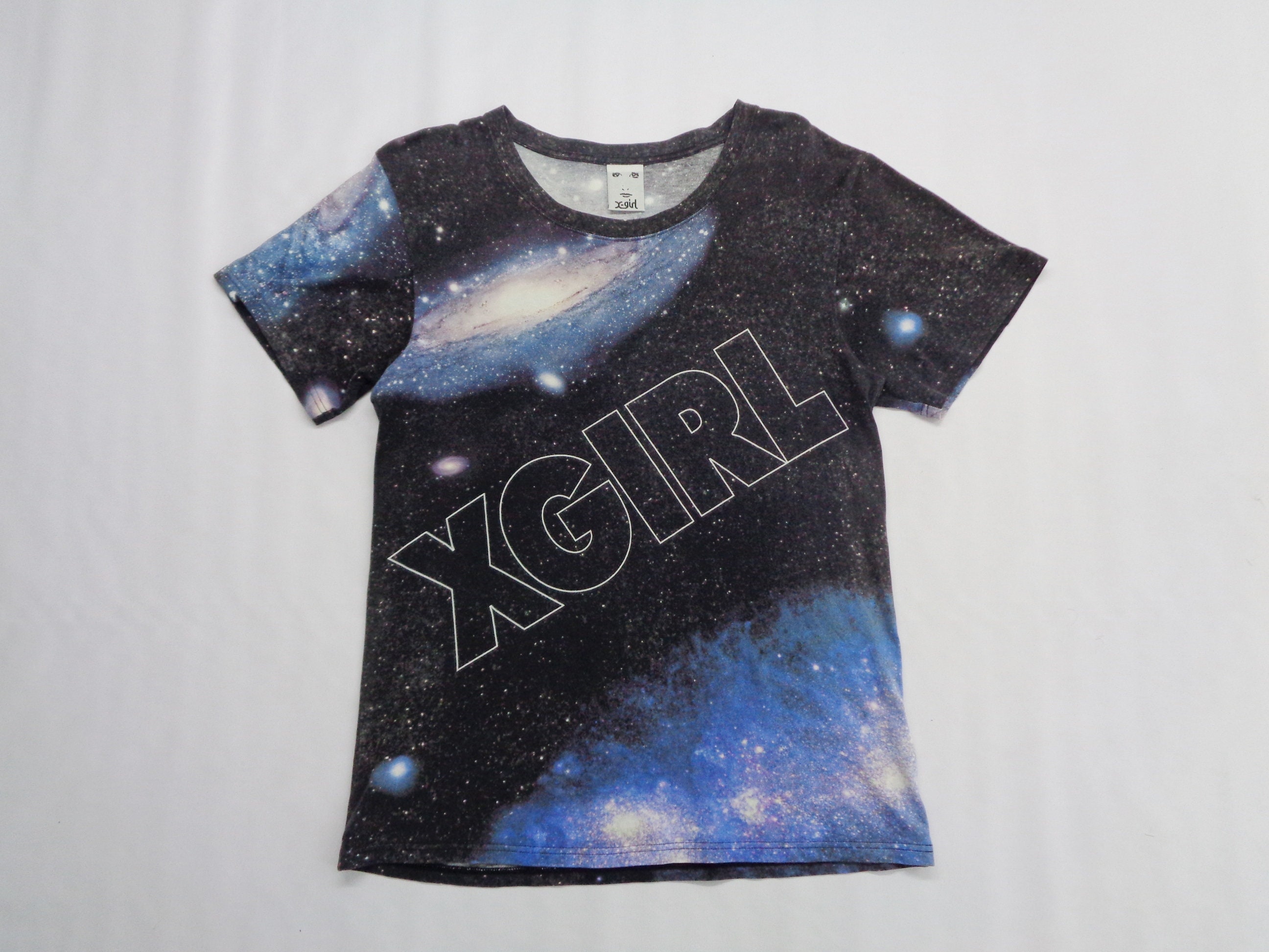 XGirl Shirt One Size XGirl T Shirt XGirl Spell Out Galaxy Etsy