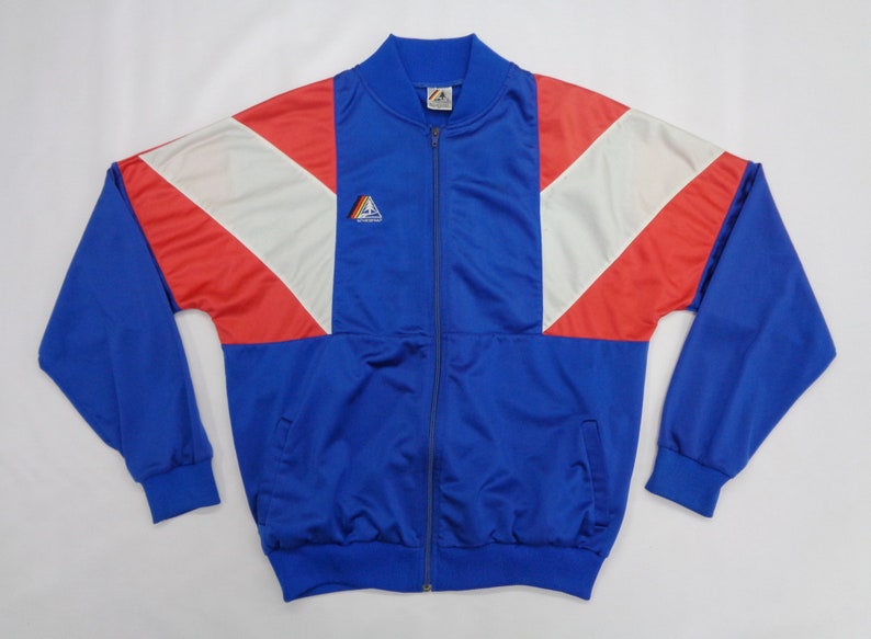 Schwarzenbach Jacket Vintage Schwarzenbach Track Jacket Schwarzenbach Vintage West Germany Colorblock Activewear Size XL