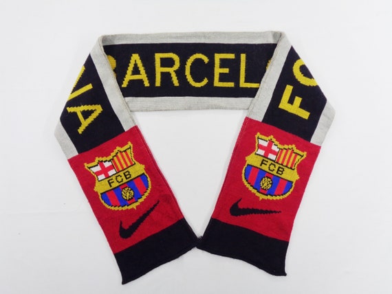 Barcelona Football Club Scarf Vintage Barcelona Wool Muffler | Etsy