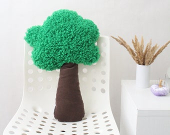 Big plush Tree soft toy - Woodland nursery decor - Decorative pillow