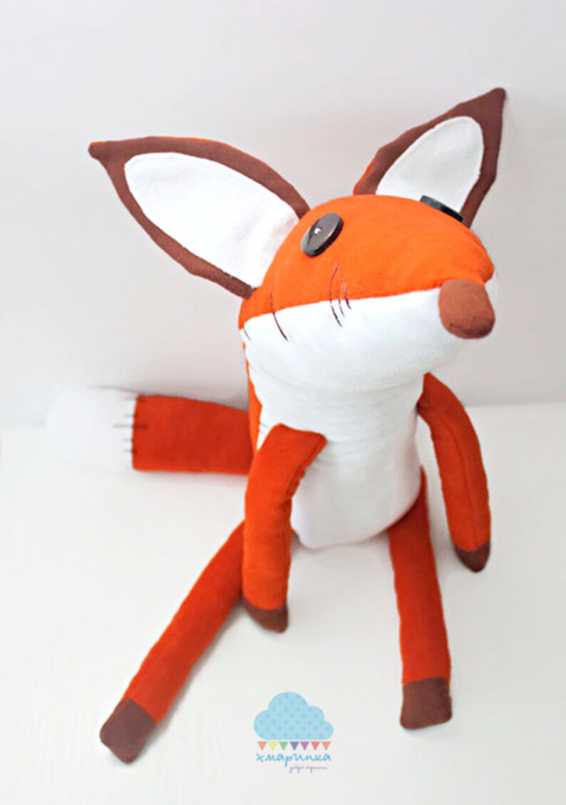 Big FOX plush 29 Fox stuffed animal Fox fleece toy | Etsy