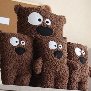 Teddy bear toy as animal themed nursery decoration and baby shower gift. Click for more sizes image 3