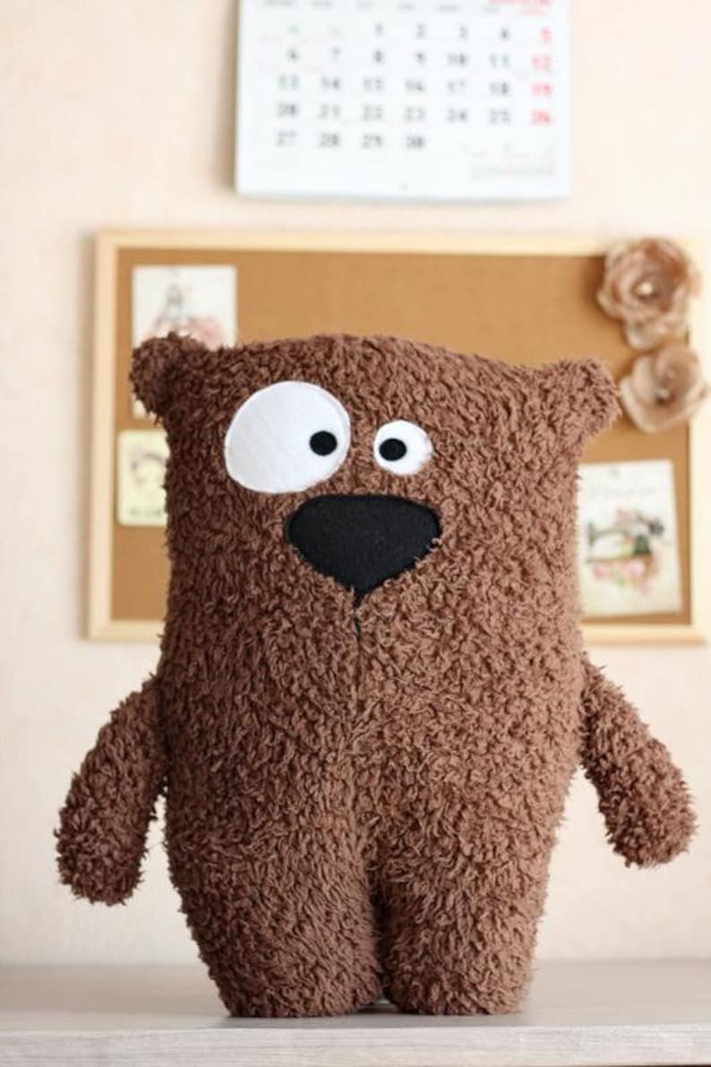 Teddy bear toy as animal themed nursery decoration and baby shower gift. Click for more sizes image 1