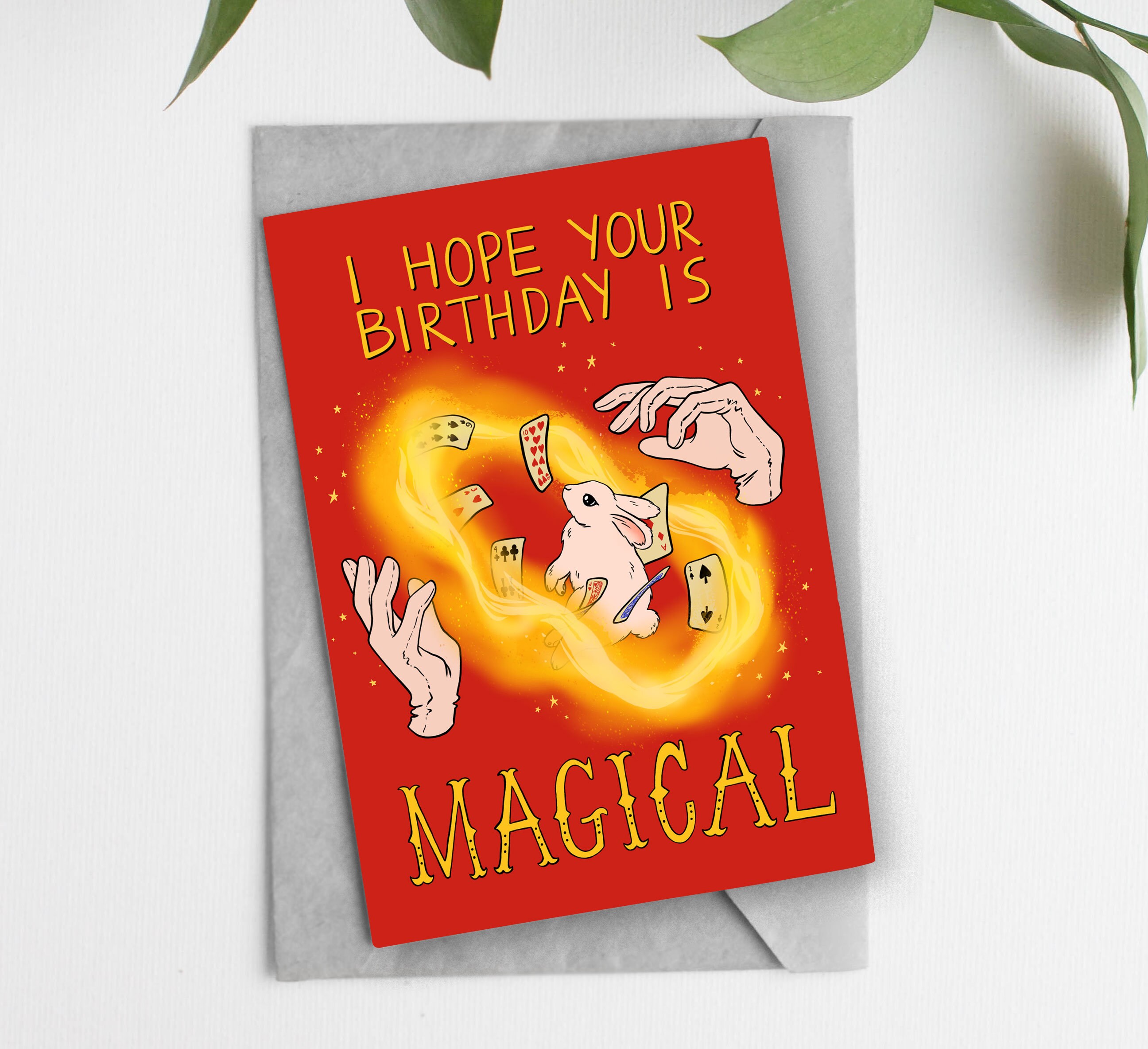 Magical Birthday Card Happy Birthday Card Magic Trick Etsy