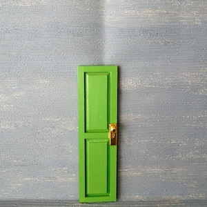 TINY Green Fairy Door, Miniature Doors, Borrowers