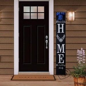 Air Force Porch Sign Premium Cedar | Armed Forces | Blue Angels | US Air Force | 6FT