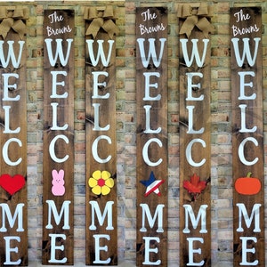 WELCOME Sign with interchangeable designs | 5FT
