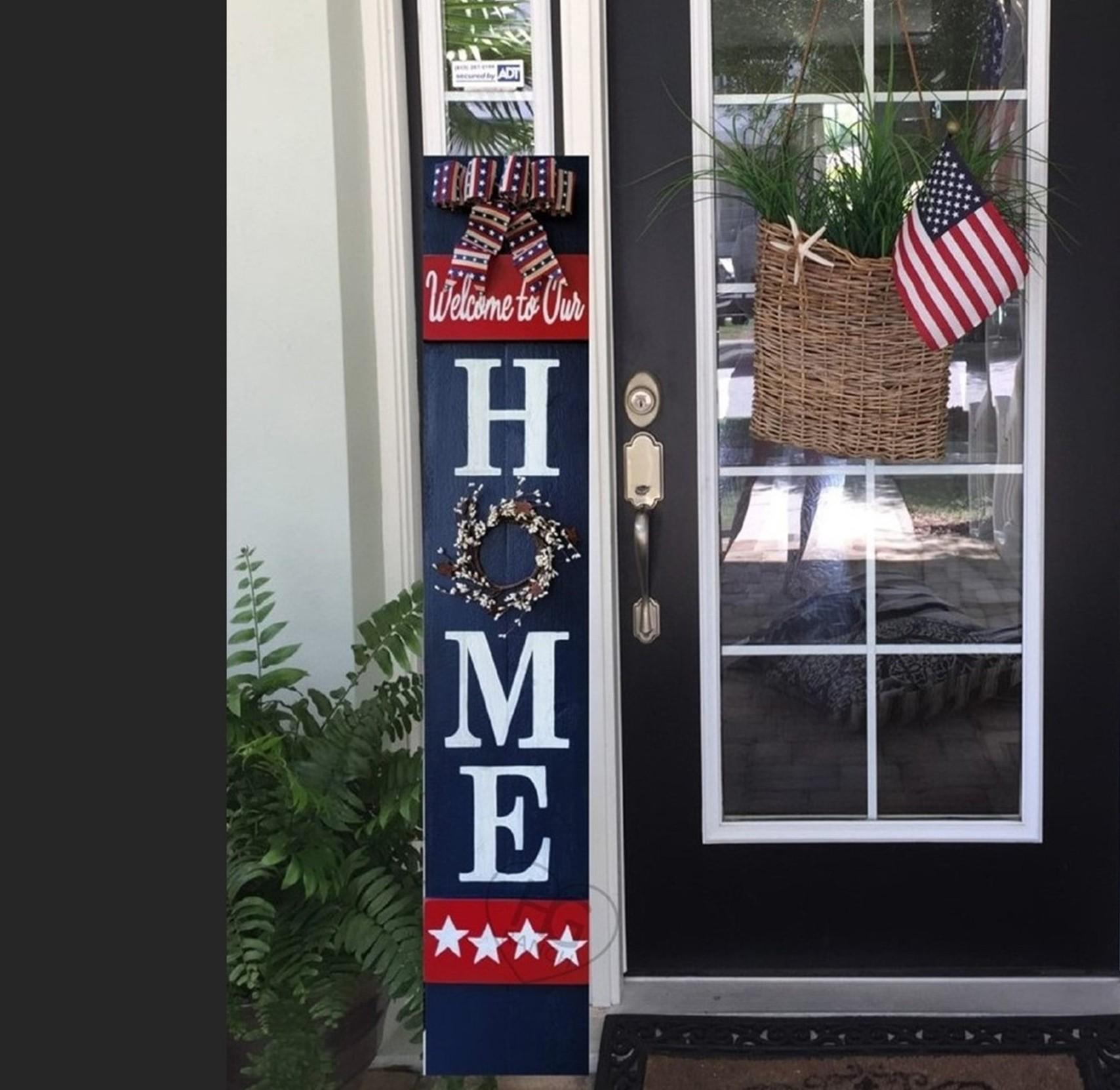 Americana Porch Sign Patriotic 4th of July Decor 5FT Iptv - Etsy