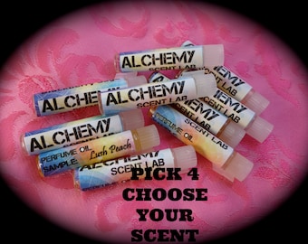 Pick Four-Perfume Oil Sample Set- FREE SHIPPING! Great Selection!