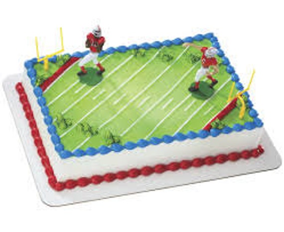 Touchdown Football Cake Topper Kit Party Supplies Toys Cake Etsy