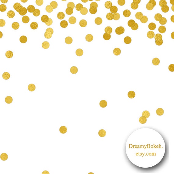 Gold foil confetti digital paper frames borders 12x12 inch jpg Etsy