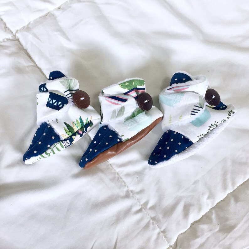 Succulent Slippers baby girl Secure baby shoes toddler booties soft sole crib shoes warm baby shoes