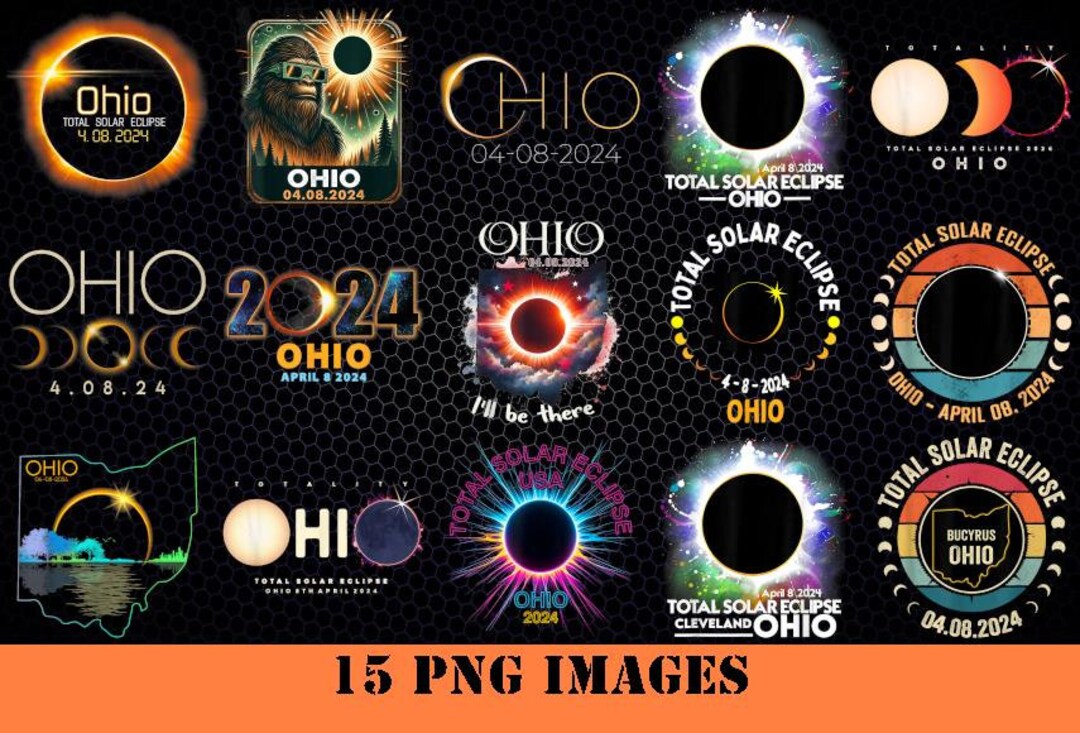 Ohio Total Solar Eclipse 2024 Png, 2024 Eclipse Png, April 8 2024 ...