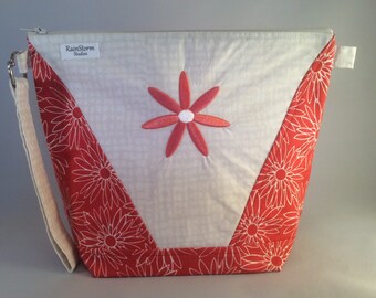 Coral Flowers - Medium Zip-Top