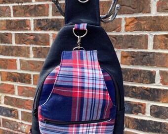 Red, White & Black Sling Bag