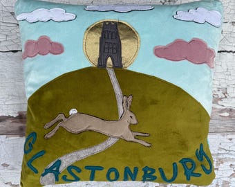Glastonbury Tor cushion
