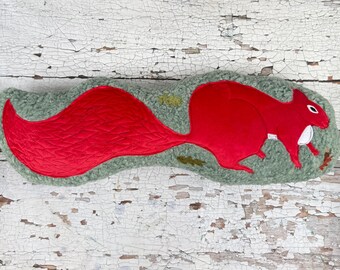 Red Squirrel shaped cushion