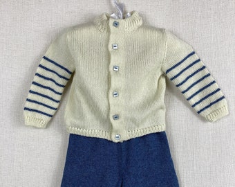 Knit 100% Cashmere Set for Baby Boy - Pants and Jacket