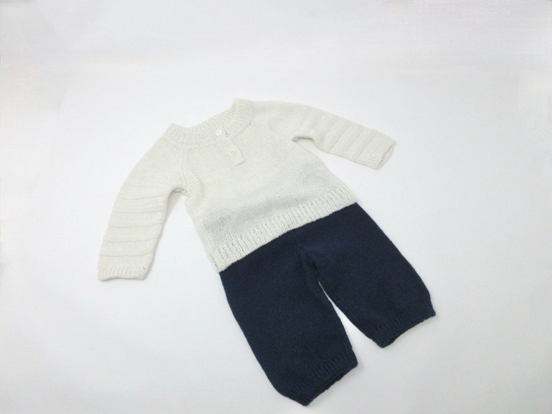 Pants and Shirt Two Piece Set for Baby Boy Cashmere/Linen/Silk Blend image 2