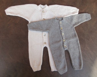 100% Cashmere Baby Romper/Overall/Coverall/Onesie - Free Shipping in US