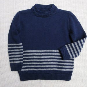 Knit Sweater for Toddler Boy -  Cashmere / Wool Blend - Free Shipping in US
